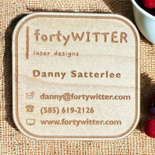 25 Wooden Business Cards